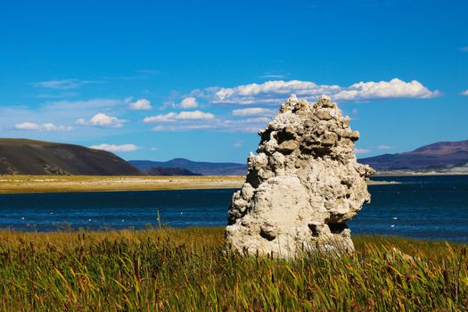 Mono Lake stalagmites of the Tufa. Fantastically beautiful landscape