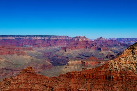 Views of the South Rim of the Grand Canyon, Arizona, USA