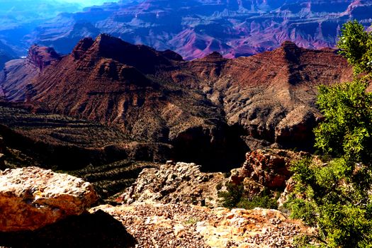 Scenic view of sunrise in Grand Canyon national park, Arizona, USA