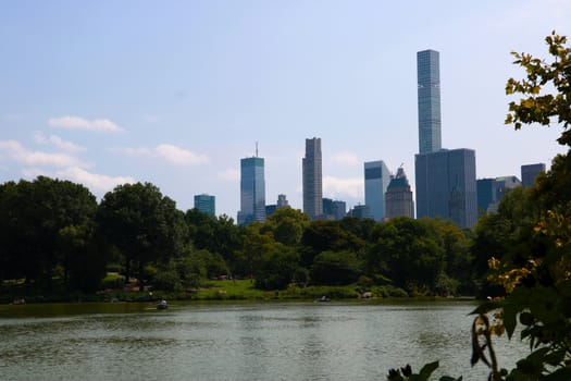 Central Park. Image of The Lake in Central Park, New York City, USA