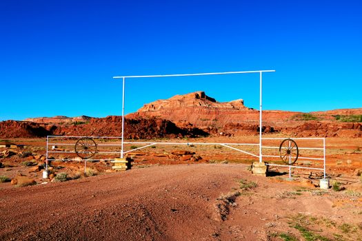 The natural beauty of red rock canyons and sandstone in Arizona. USA