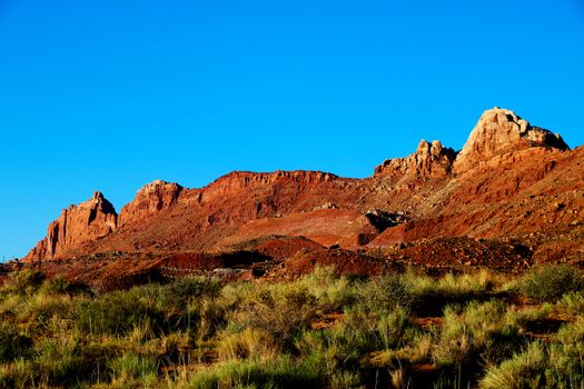 Beautiful view of the amazing sand formations in the famous sunset, Arizona, USA