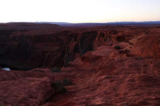 Horseshoe Bend near the town of Page in Arizona