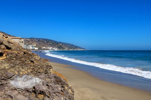 Venice Beach south of the Venice Pier in southern California, USA