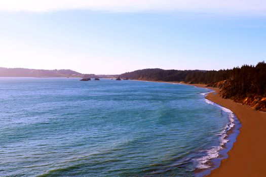 Beautiful view of the Pacific Coast in California, States of America.