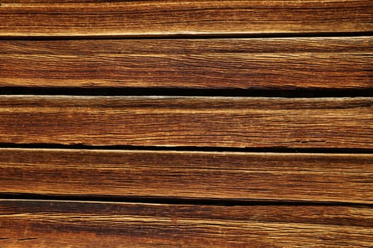 brown wooden plank desk table background texture top view.