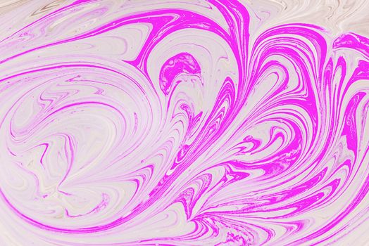 Abstract motion dynamic background. Pink and white color artistic pattern of paints. Swell artwork for creative graphic design.