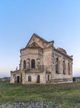 Abandoned Catholic Church of St. George in the village of Krasnopole, Mykolaiv region, Ukraine