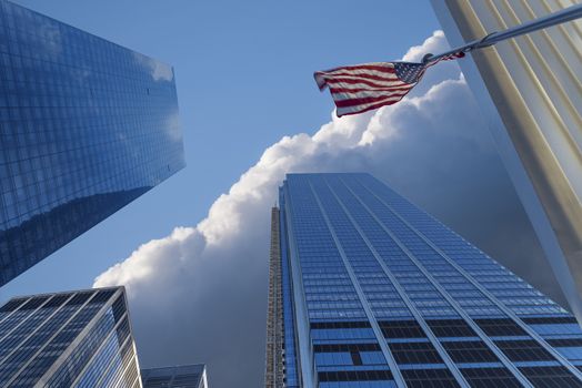 skyview with skyscrapers