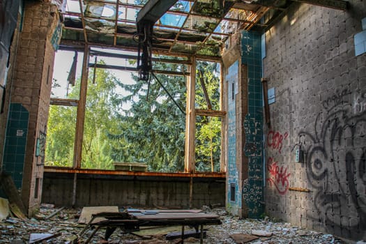 Ruins of Beelitz-Heilstätten Lost place Berlin Brandenburg;