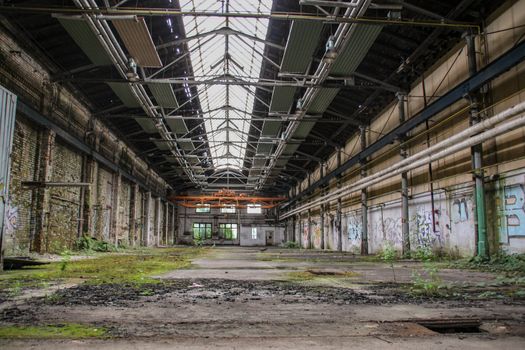 Lost Place garage of railway