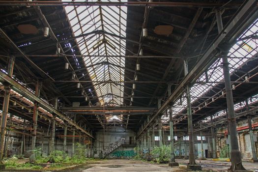 Lost Place garage of railway