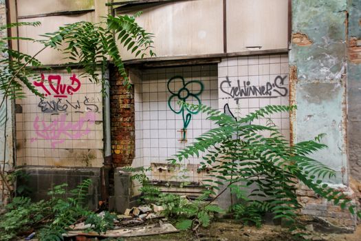 Lost Place garage of railway