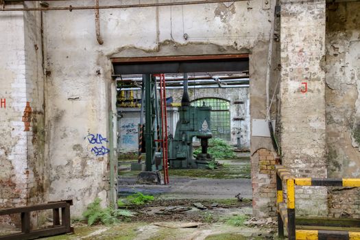 Lost Place garage of railway