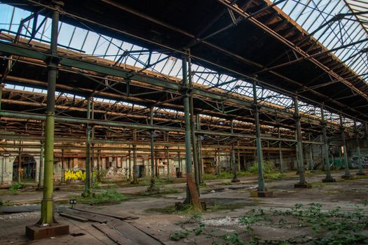 Lost Place garage of railway