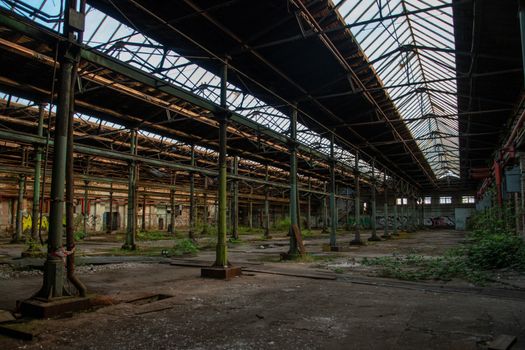Lost Place garage of railway
