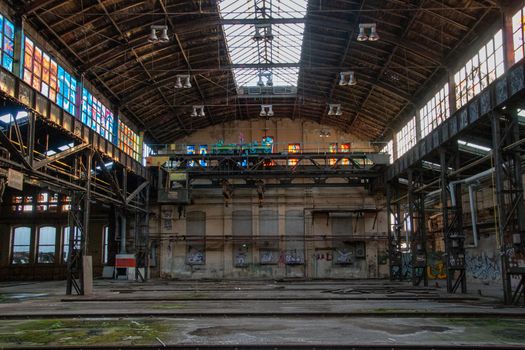 Lost Place garage of railway