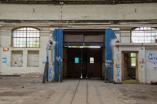 Lost Place garage of railway