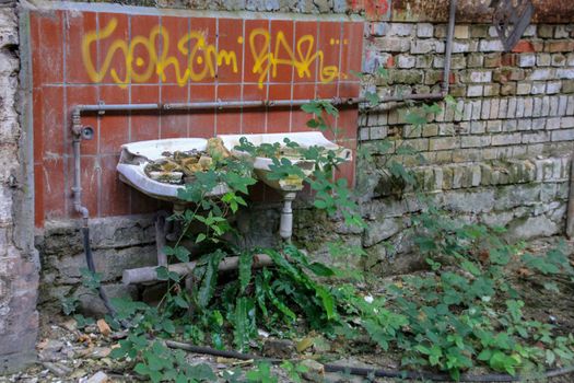 Lost Place garage of railway