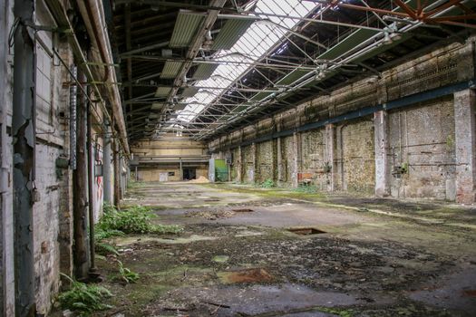 Lost Place garage of railway