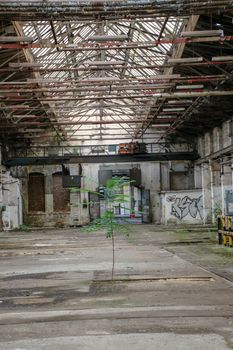 Lost Place garage of railway