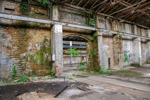 Lost Place garage of railway