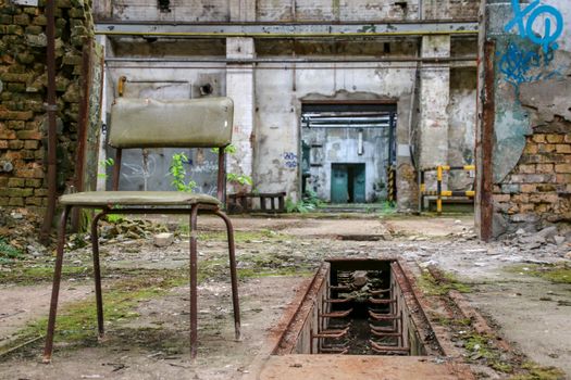 Lost Place garage of railway