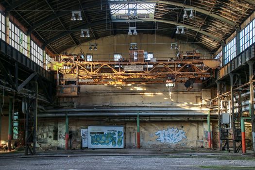 Lost Place garage of railway