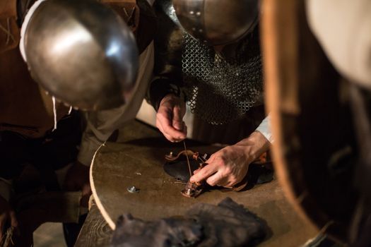 Artisans medieval times showing old crafts