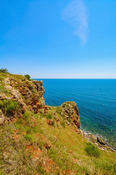 Cape Yaylata and Black Sea in Bulgaria