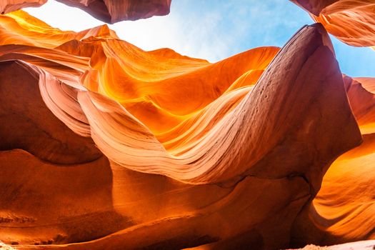 Lower Antelope Canyon in the Navajo Reservation near Page, Arizona USA