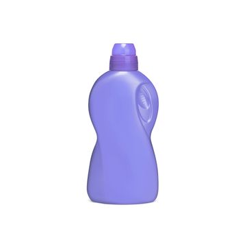 Plastic chemical bottle isolated on white background. With clipping path