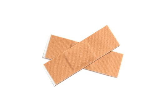 Medical patch isolated on white background