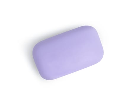 Fresh soap isolated on white background with clipping path