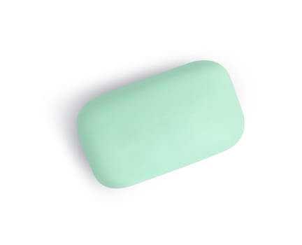 Fresh soap isolated on white background with clipping path