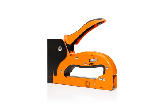 Industrial stapler isolated on white bacground
