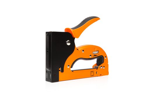 Industrial stapler isolated on white bacground