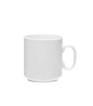 White ceramic cup isolated on a white background. With clipping path.