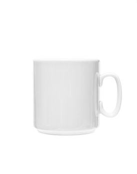 White ceramic cup isolated on a white. With clipping path.