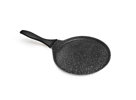 Frying pan, kitchen utensils, isolated on white background