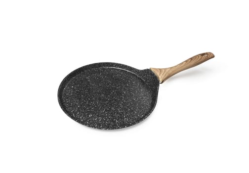 Frying pan, kitchen utensils, isolated on white background