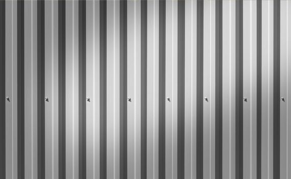 Background of an iron fence with screws