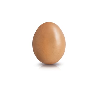 Egg isolated on white background cutout. With clipping path