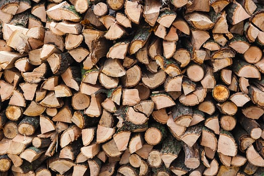 Firewood. Backgrounds and textures