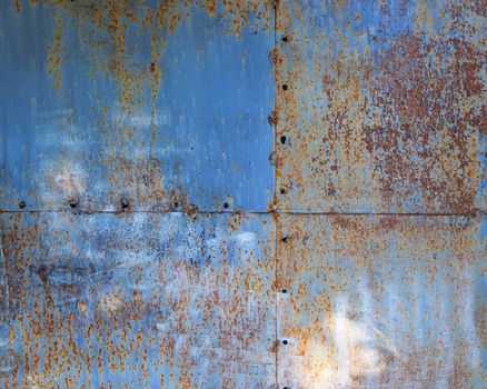 Dark rusty metal texture. Vintage effect.