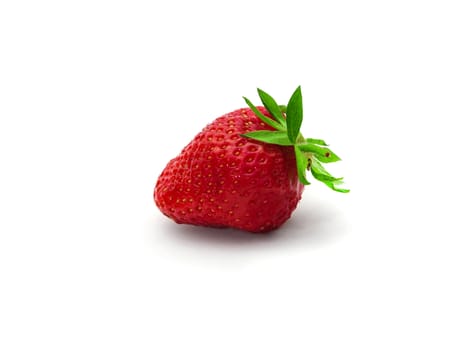 Red berry strawberry isolated on white background
