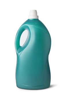 Sweet green color plastic bottle on white background. With clipping path