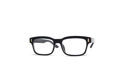 Black Eye Glasses Isolated on White background