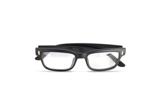 Black Eye Glasses Isolated on White background