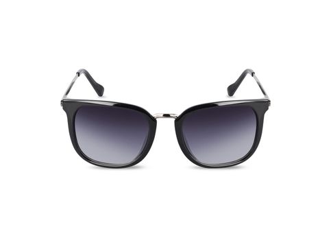 Black Sunglasses for women. Isolated on white background. With clipping path.